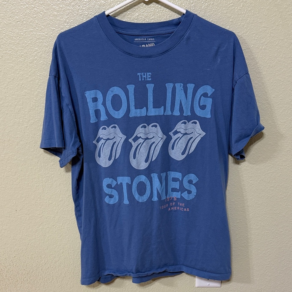 American Eagle Outfitters Blue Graphic Tee
